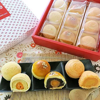 【Cakeees糕點家】經典黃金禮盒組(金棗酥x3+芝士蛋黃酥蛋黃酥x3+黃金棗泥蛋黃酥x3)