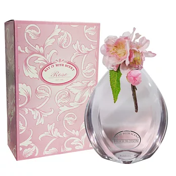 say with scents戀香 愛戀桃花精油擴香水禮盒200ml(附擴香木)