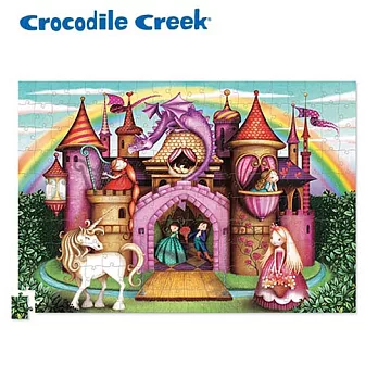 【美國Crocodile Creek】2合1海報拼圖系列-公主城堡