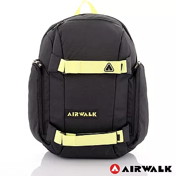 【美國 AIRWALK】活力氧氣氈扣筆電後背包 – 活力黑