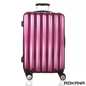 AOKANA奧卡納 20吋 TSA拉鍊硬殼旅行箱 飛機煞車輪 (淺紫) 99-036C