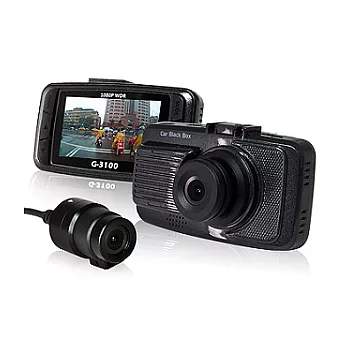 征服者 雷達眼 G-3100 Full HD 前後雙鏡頭行車影像記錄器 (送16G Class10記憶卡+免費安裝服務)