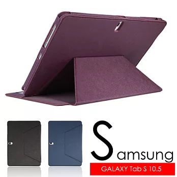 三星 SAMSUNG GALAXY Tab S 10.5 T805 4G LTE/T800 WiFi 專用多功能錢包款平板電腦皮套 保護套黑色