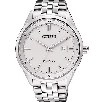 CITIZEN 快樂時光機都會型男時尚腕錶-白面-BM7250-56A