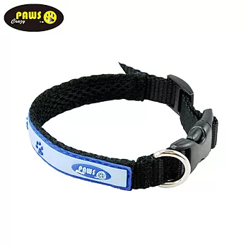 【crazypaws瘋狂爪子】寵物立體項圈-L藍