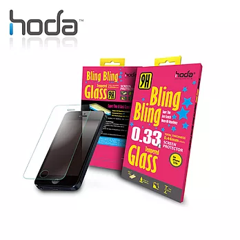 HODA - 超值版GBH銀粉鋼化玻璃保護貼 iPhone5專用