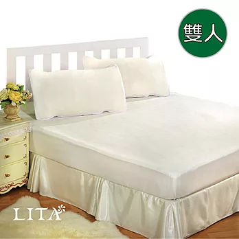 LITA麗塔 100%防水透氣《床包式保潔墊 - 雙人(5X6.2)》