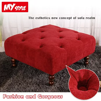 【My Style】時尚奢華細絨沙發方椅
