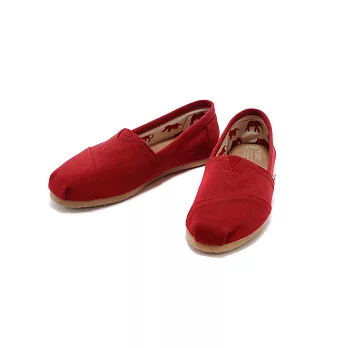 TOMS Red Canvas紅色經典帆布休閒鞋5紅色經典