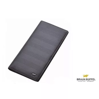 【BRAUN BUFFEL．德國小金牛】Seal印信系列14卡薄式長夾-皮革棕