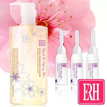 【ERH】DNA美 白杏仁酸化妝水500ml+送櫻花卸妝乳10mlx3件