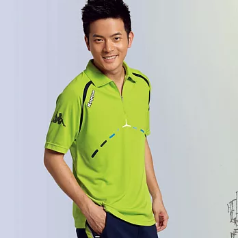 KAPPA義大利時尚型男短袖吸濕排汗抗UV POLO衫~岩草綠M岩草綠