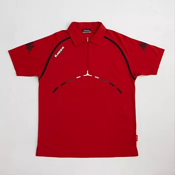 KAPPA義大利時尚型男短袖吸濕排汗抗UV POLO衫~大紅M大紅