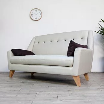 【H&D】Cielo 希耶洛英式舒柔雙人沙發米白色