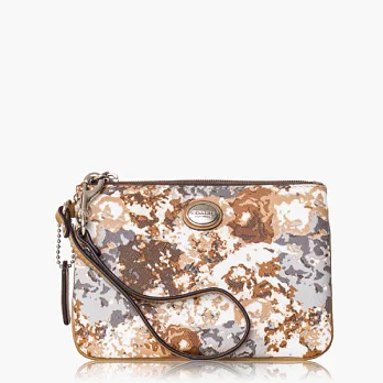 COACH 經典彩繪造型(小款)手拿包_咖啡/彩繪