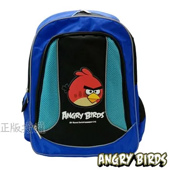 【Angry Birds】憤怒鳥㊣版授權 反光護背三層後背書包(三款)藍色款