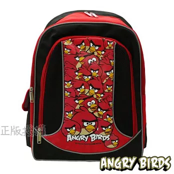 【Angry Birds】憤怒鳥㊣版授權 反光護背三層後背書包(三款)趣味款