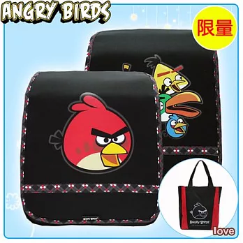 【Angry Birds】憤怒鳥 書包+萬用袋-日式EVA護脊款(二款)經典款