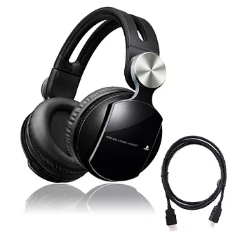 『娛樂饗宴』SONY 無線立體聲耳機組CECHYA-0086+高品質HDMI線