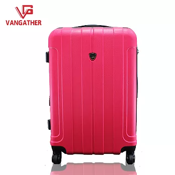 VANGATHER-24吋凡特佳ABS糖果系列加大行李箱-櫻花紅24吋櫻花紅