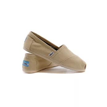 TOMS Natural Canvas米色經典帆布休閒鞋6米色經典