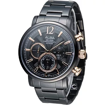 ALBA 雅柏 限量楊祐寧簽名特別款計時腕錶 VD53-X146K AT3597X1