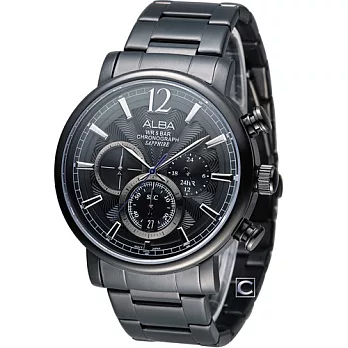 ALBA 雅柏 潮男日誌計時腕錶 VD53-X146SD AT3589X1