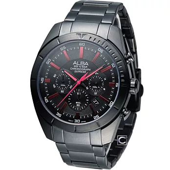 ALBA 雅柏 急速賽車手計時腕錶 VD53-X150R AT3605X1