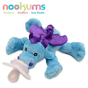 美國【nookums】搖鈴安撫奶嘴玩偶-小龍