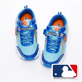 MLB大聯盟洋基。避震氣墊運動童鞋款_藍32藍色