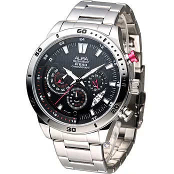 ALBA 雅柏 競速時尚計時腕錶 VD53-X123D AT3471X1