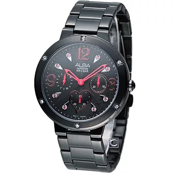 ALBA 雅柏 限量熱戀時刻時尚腕錶 VD75-X060R AP6231X1