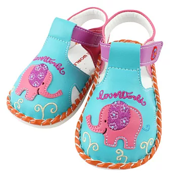 【愛的世界】LoveWorld東方小旅行寶寶鞋/涼鞋-台灣製-13土耳其藍色