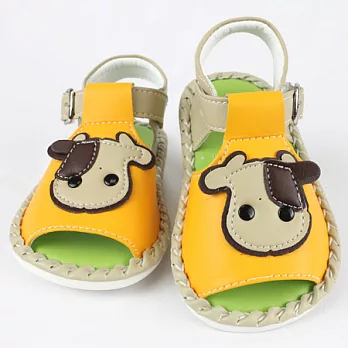 【愛的世界】Minia漂亮牧場寶寶鞋/涼鞋(銘黃)-台灣製-13銘黃色