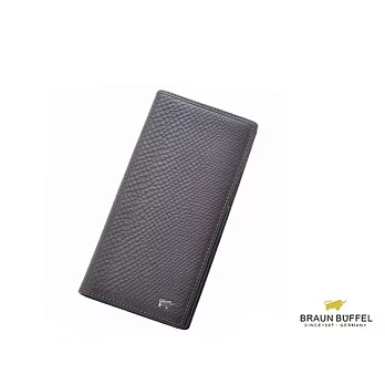 【BRAUN BUFFEL．德國小金牛】Saddle薩德系列11卡長夾-皮革棕