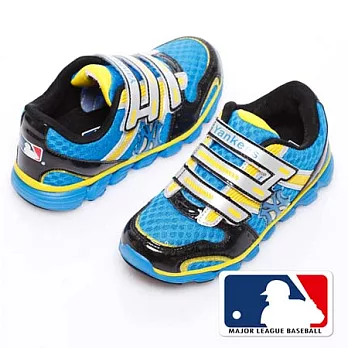 MLB大聯盟洋基。避震氣墊運動童鞋款_藍32藍色