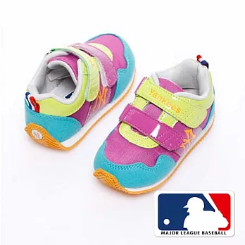 MLB大聯盟洋基_避震氣墊運動童鞋款_紫15紫色