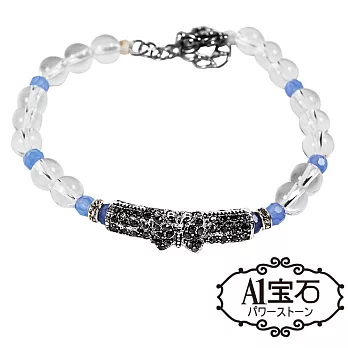 【A1寶石】時尚潮流蝴蝶款-琉璃手鍊-招財開運利事業首選(含開光加持)