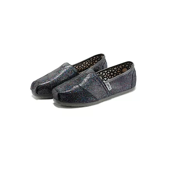 TOMS Multi-Color Glitter 深藍七彩亮片帆布休閒鞋5.5深藍七彩亮片