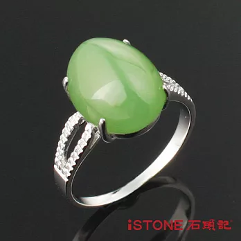 石頭記 貓眼925純銀戒指-嬌柔典雅