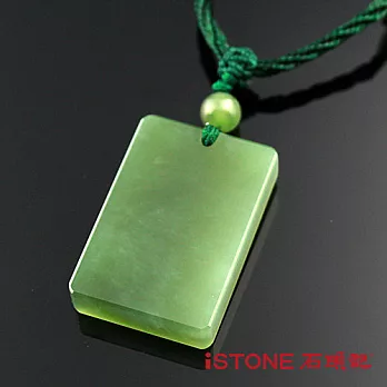 石頭記-碧玉平安玉佩項鍊(小)