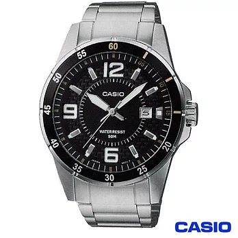 【CASIO 卡西歐】壓紋時尚酷炫型男錶 MTP-1291D-1A2