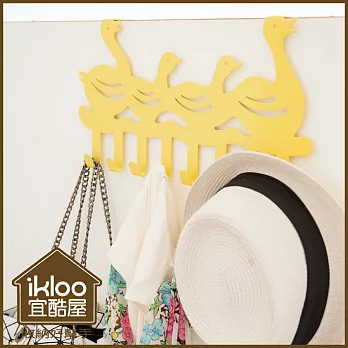 【ikloo】小鴨呱呱門後掛勾超Q黃