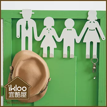 【ikloo】純白家族門後掛勾