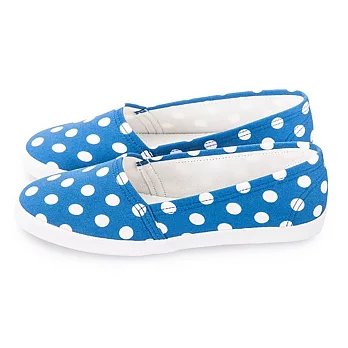 FUFA 柔色點點懶人鞋 (M19) 藍白點23藍白點