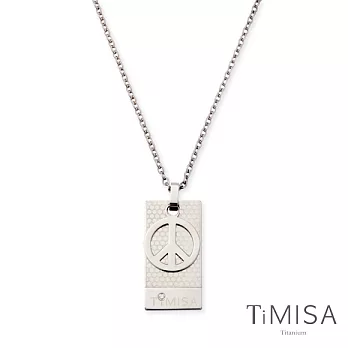 TiMISA《和平宣言(M)》純鈦項鍊(H)