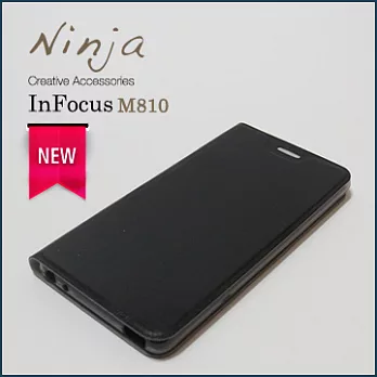 【東京御用Ninja】InFocus M810經典瘋馬紋保護皮套（黑色）