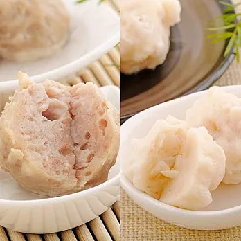 【巧口手工丸子】家庭號貢丸A組(原味貢丸*2+花枝丸*2)