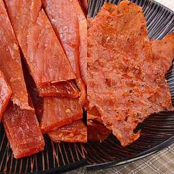 【巧口極味肉品】超值四入組(金桔檸檬肉干(泰式)*2+ 黑胡椒豬肉紙*2)
