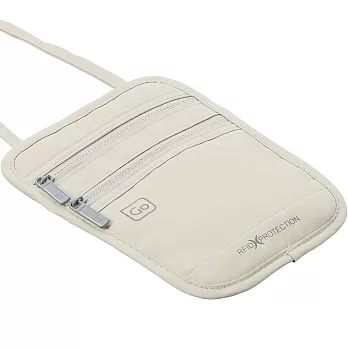 《GO TRAVEL》RFID掛頸防搶包(灰)